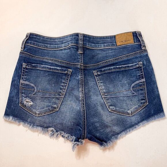 American Eagle Hi-Rise Shortie Distressed Shorts 6 - Picture 2 of 10